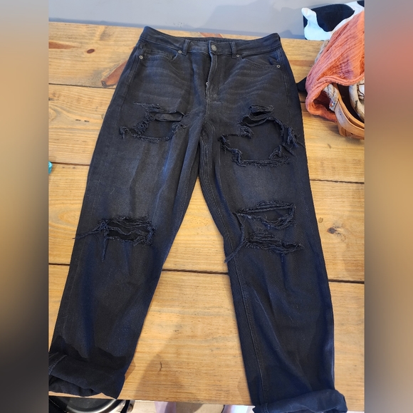 AE Distressed Mom Jeans - Picture 2 of 6